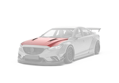 Mazda6 Sport Grand Touring Singature Carbon Edition 2014 2015 2016 2017 with Aftermarket Parts - Hood Bonnet Carbon Fiber / FRP from Robot Craftsman