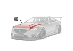 Mazda6 Sport Grand Touring Singature Carbon Edition 2014 2015 2016 2017 with Aftermarket Parts - Hood Bonnet Carbon Fiber / FRP from Robot Craftsman