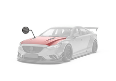 Mazda6 Sport Grand Touring Singature Carbon Edition 2014 2015 2016 2017 with Aftermarket Parts - Hood Bonnet Carbon Fiber / FRP from Robot Craftsman