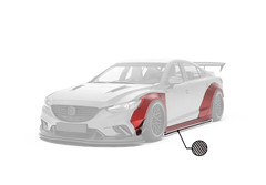 Mazda Mazda6 Sport Grand Touring Singature Carbon Edition & Sport Grand Touring Singature Carbon Edition 2014-2022 (suitable to be installed with ROBOT CRAFTASTMAN widebody kit) with Aftermarket Parts - Widebody Wheel Arches & Side Skirts & Side Skirts Extensions Carbon Fiber / FRP from Robot Craftsman
