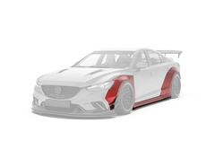 Mazda Mazda6 Sport Grand Touring Singature Carbon Edition & Sport Grand Touring Singature Carbon Edition 2014-2022 (suitable to be installed with ROBOT CRAFTASTMAN widebody kit) with Aftermarket Parts - Widebody Wheel Arches & Side Skirts & Side Skirts Extensions Carbon Fiber / FRP from Robot Craftsman