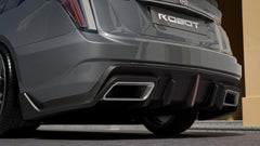 Cadillac CT5 CT5-V Blackwing Sport Premium Luxury Base 2020 2021 2022 2023 2024 with Aftermarket Parts - "PRISM" Rear Bumper & Diffuser Carbon Fiber / FRP from Robot Craftsman