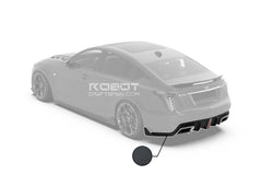 Cadillac CT5 CT5-V Blackwing Sport Premium Luxury Base 2020 2021 2022 2023 2024 with Aftermarket Parts - "PRISM" Rear Bumper & Diffuser Carbon Fiber / FRP from Robot Craftsman