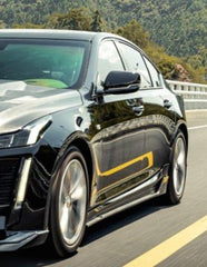 Cadillac CT5 CT5-V Sport Premium Luxury Base 2020 2021 2022 2023 2024 with Aftermarket Parts - PRISM Side Skirts Carbon Fiber / FRP from Robot Craftsman