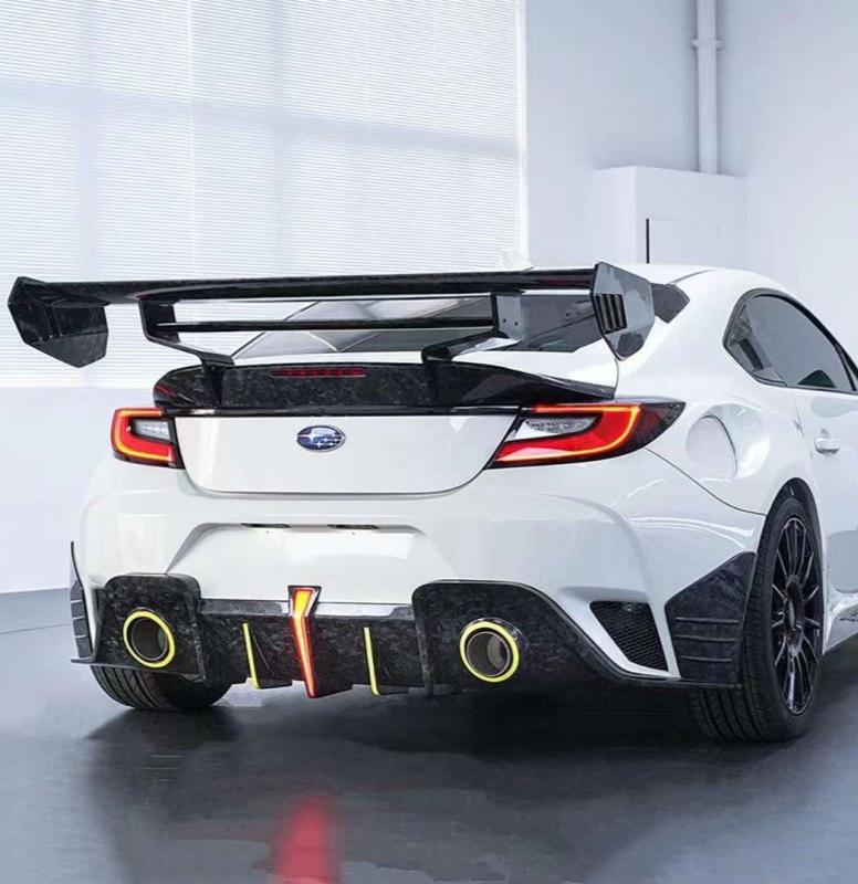 Subaru BRZ ZD8 2022 2023 2024 & Toyota GR86 ZN8 2022 2023 2024 with Aftermarket Parts - "SHINING" Extreme Rear GT Wing Carbon Fiber / FRP from Robot Craftsman
