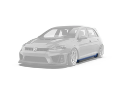 Volkswagen Golf R GTI Base MK7 MK7.5 2015 2016 2017 2018 2019 2020 2021 with Aftermarket Parts - Side Skirts & Side Skirts Extensions Carbon Fiber / FRP from Robot Craftsman