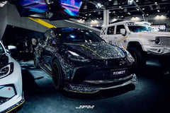 Tesla Model Y Performance AWD Long Range RWD Standard 2020 2021 2023 2024 with Aftermarket Parts - "CRYPTON" Hood Carbon Fiber / FRP from Robot Craftsman