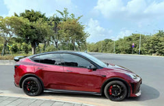 Tesla Model Y Performance AWD Long Range RWD Standard 2020 2021 2023 2024 with Aftermarket Parts - "STARSHIP" Rear Spoiler Wing Carbon Fiber / FRP from Robot Craftsman