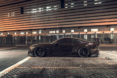 Ford Mustang Ecoboost V6 GT March1 Bullitt S550.1 S550.2 2015 2016 2017 2018 2019 2020 2021 2022 2023 (note: dual exhaust tips) with Aftermarket Parts - "STORM" Rear GT Wing Carbon Fiber / FRP from Robot Craftsman