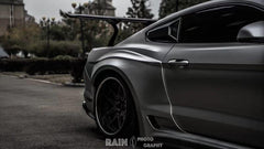 Ford Mustang Ecoboost V6 GT S550.1 2015 2016 2017 & Mustang Ecoboost V6 GT March1 Bullitt S550.2 2018 2019 2020 2021 2022 2023 with Aftermarket Parts - "STORM" Widebody Fender Flares Wheel Arches & Side Skirts Carbon Fiber / FRP from Robot Craftsman