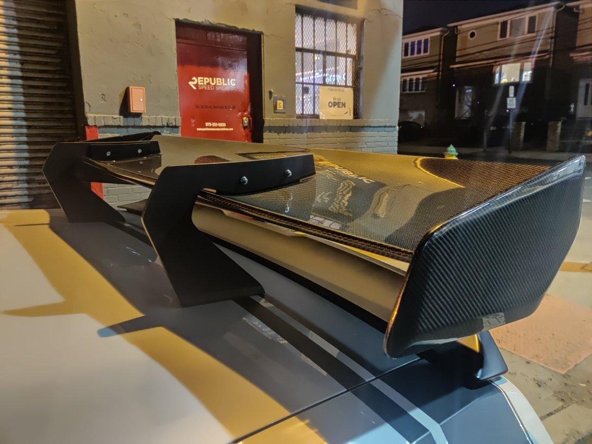 ROBOT CRAFTSMAN Universal Carbon Fiber or FRP Swan Neck Hammer GT Wing - Performance SpeedShop