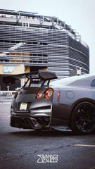 ROBOT CRAFTSMAN Universal Carbon Fiber or FRP Swan Neck Hammer GT Wing - Performance SpeedShop