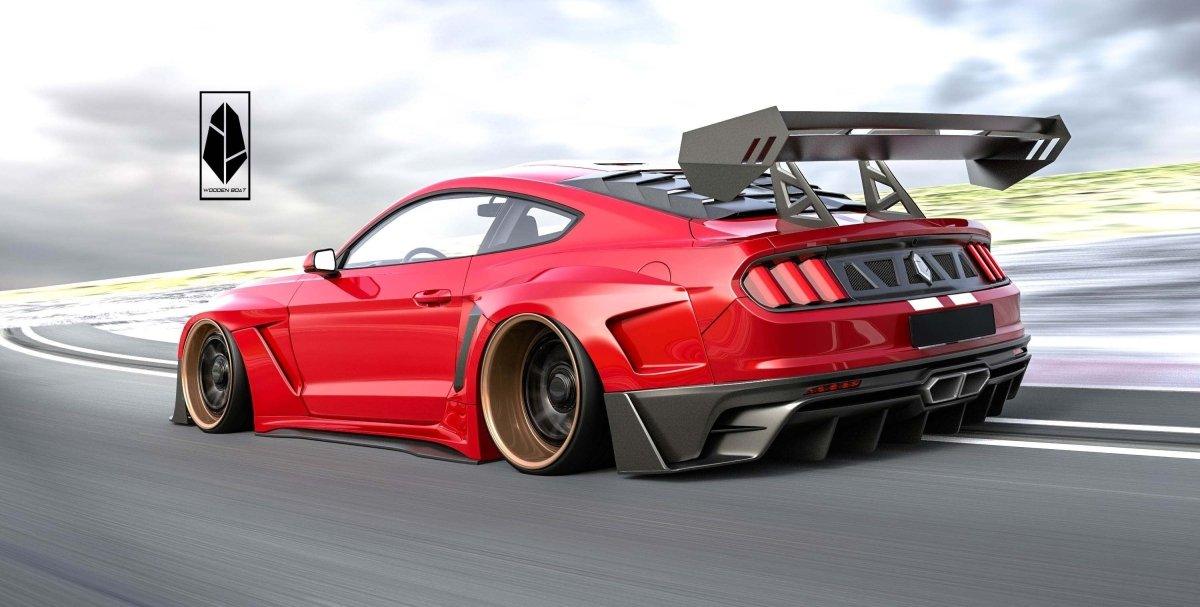 ROBOT CRAFTSMAN Universal Carbon Fiber or FRP Swan Neck Thor GT Wing - Performance SpeedShop