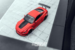 Ford Mustang Ecoboost V6 GT S550.1 2015 2016 2017 with Aftermarket Parts - STORM Hood Bonnet Carbon Fiber / FRP from Robot Craftsman