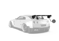 Nissan GTR Nismo T-Spec Black Edition Track Edition Premium Pure CBA DBA EBA 2008 2009 2010 2011 2012 2013 2014 2015 2016 2017 2018 2019 2020 2021 2022 2023 2024 with Aftermarket Parts - "Godzilla" Swan Neck Thor GT Wing Carbon Fiber / FRP from Robot Craftsman