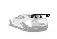 Nissan GTR Nismo T-Spec Black Edition Track Edition Premium Pure CBA DBA EBA 2008 2009 2010 2011 2012 2013 2014 2015 2016 2017 2018 2019 2020 2021 2022 2023 2024 with Aftermarket Parts - "Godzilla" Swan Neck Thor GT Wing Carbon Fiber / FRP from Robot Craftsman