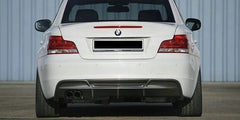 BMW 135i 135is E82 E88 2008 2009 2010 2011 2012 2013 with Aftermarket Parts - Rieger Style Rear Diffuser Carbon Fiber from EPR USA