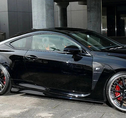 Lexus RC F USC10 Pre-facelift 2015 2016 2017 2018 with Aftermarket Parts - ART Style Side Skirts Carbon Fiber from EPR USA