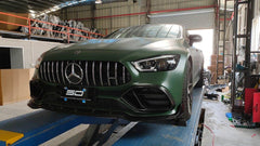 SD Carbon B Style Pre-preg Carbon Fiber Front Bumper Vent Cover for Mercedes Benz AMG GT50 GT53 4 Door X290 2019-ON - Performance SpeedShop