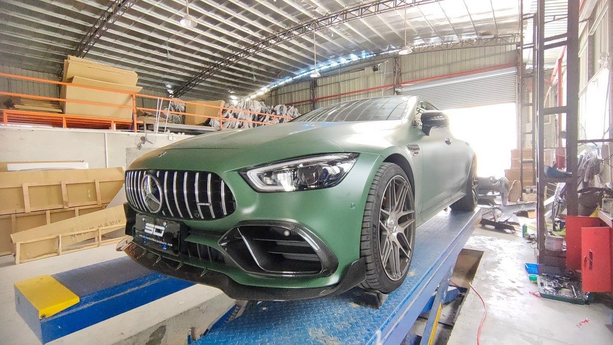 Mercedes Benz AMG GT 4 Door GT53 GT50 X290 C290 2019-ON with Aftermarket Parts - Brabus Style Front Lip?Carbon Fiber from Aero Republic