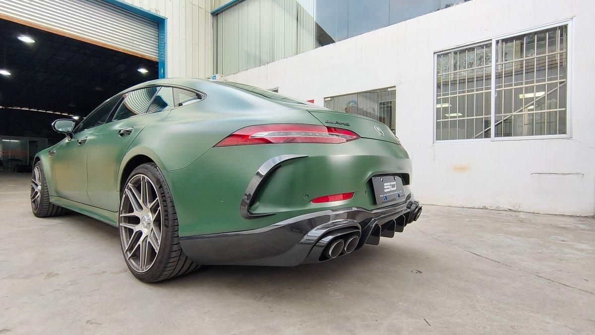Mercedes Benz AMG GT 4 Door GT53 GT50 X290 C290 2019-ON with Aftermarket Parts - Brabus Style Rear Bumper Canards?Carbon Fiber from Aero Republic