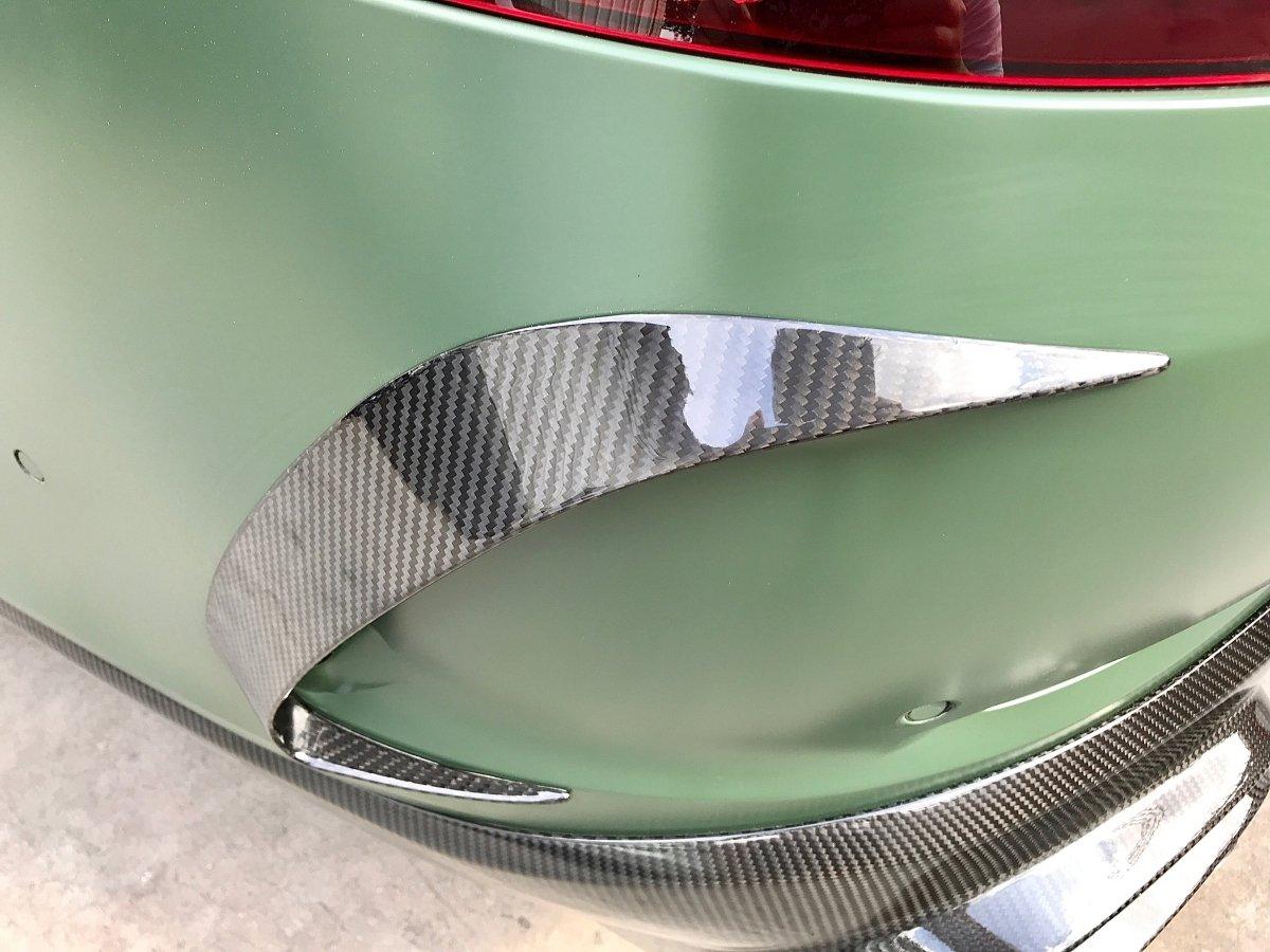 Mercedes Benz AMG GT 4 Door GT53 GT50 X290 C290 2019-ON with Aftermarket Parts - Brabus Style Rear Bumper Canards?Carbon Fiber from Aero Republic
