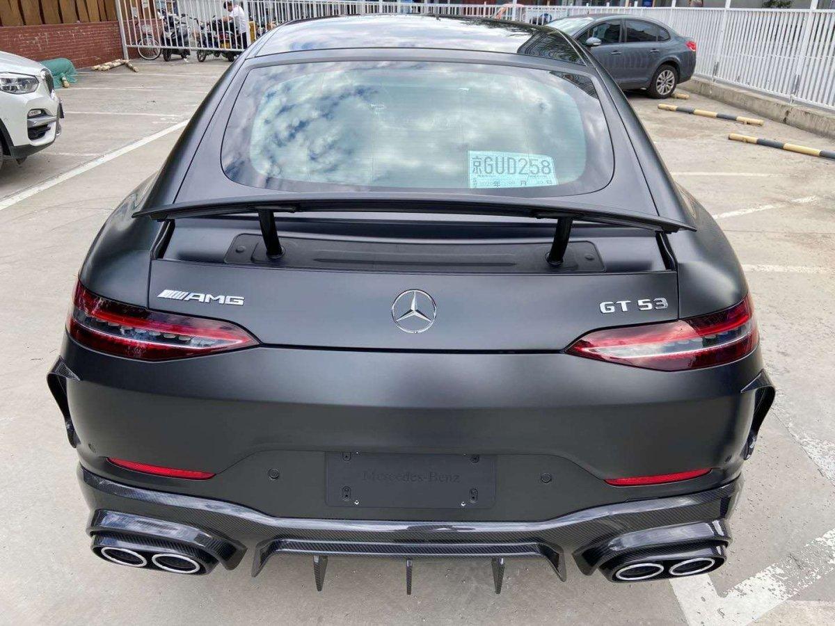 Mercedes Benz AMG GT 4 Door GT53 GT50 X290 C290 2019-ON with Aftermarket Parts - Brabus Style Rear Diffuser & Exhaust Tips?Carbon Fiber from Aero Republic