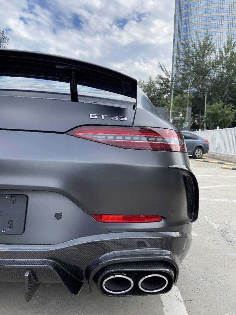 Mercedes Benz AMG GT 4 Door GT53 GT50 X290 C290 2019-ON with Aftermarket Parts - Brabus Style Rear Diffuser & Exhaust Tips?Carbon Fiber from Aero Republic