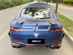 Mercedes Benz AMG GT 4 Door GT53 GT50 X290 C290 2019-ON with Aftermarket Parts - Brabus Style Rear Diffuser & Exhaust Tips?Carbon Fiber from Aero Republic