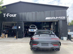 Mercedes Benz AMG GT 4 Door GT53 GT50 X290 C290 2019-ON with Aftermarket Parts - Brabus Style Rear Diffuser & Exhaust Tips?Carbon Fiber from Aero Republic