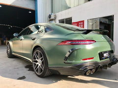 Mercedes Benz AMG GT 4 Door GT53 GT50 X290 C290 2019-ON with Aftermarket Parts - Brabus Style Rear Diffuser & Exhaust Tips?Carbon Fiber from Aero Republic