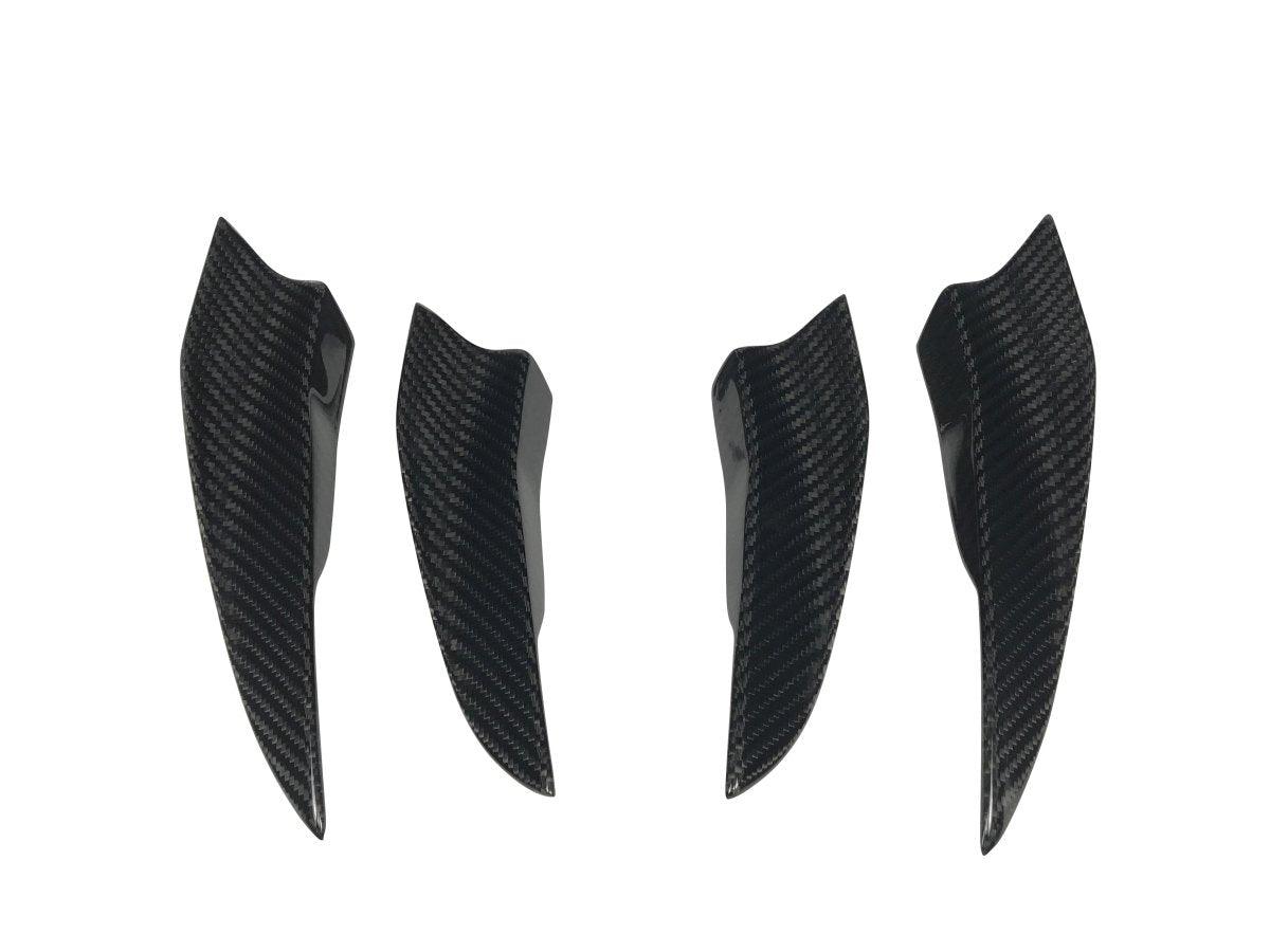 SD Carbon Carbon Fiber Front Bumper Canards For Audi A4 S4 2020-ON B9.5 - Performance SpeedShop
