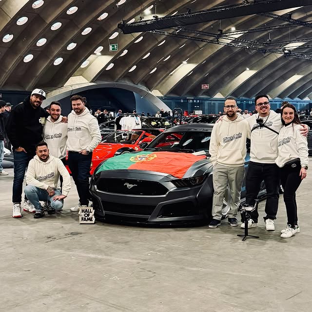 Ford Mustang Ecoboost V6 GT S550.1 2015 2016 2017 & Mustang Ecoboost V6 GT March1 Bullitt S550.1 S550.2 2015 2016 2017 2018 2019 2020 2021 2022 2023 & Mustang Ecoboost V6 GT March1 Bullitt S550.2 2018 2019 2020 2021 2022 2023 with Aftermarket Parts - STORM Widebody Front Bumper & Lip & Replacement Front Lip Only Carbon Fiber/FRP from Robot Craftsman