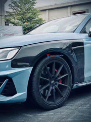 Audi S4 A4 B9.5 2020-ON with Aftermarket Parts - Front Fenders Pre-preg Carbon Fiber from TAKD Carbon
