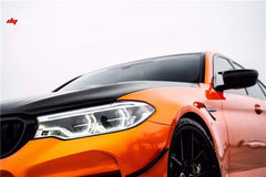 BMW M5 / M5C / M5CS F90 Pre-LCI 2018 2019 2020 with Aftermarket Parts - Front Canards Pre-preg Carbon Fiber from TAKD Carbon