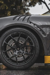 Porsche 718 Cayman / Boxster / GTS / GT4 / Spyder 2017 2018 2019 2020 2021 2022 2023 2024 with Aftermarket Parts - Pre-preg Carbon Fiber Front Fenders from TAKD Carbon
