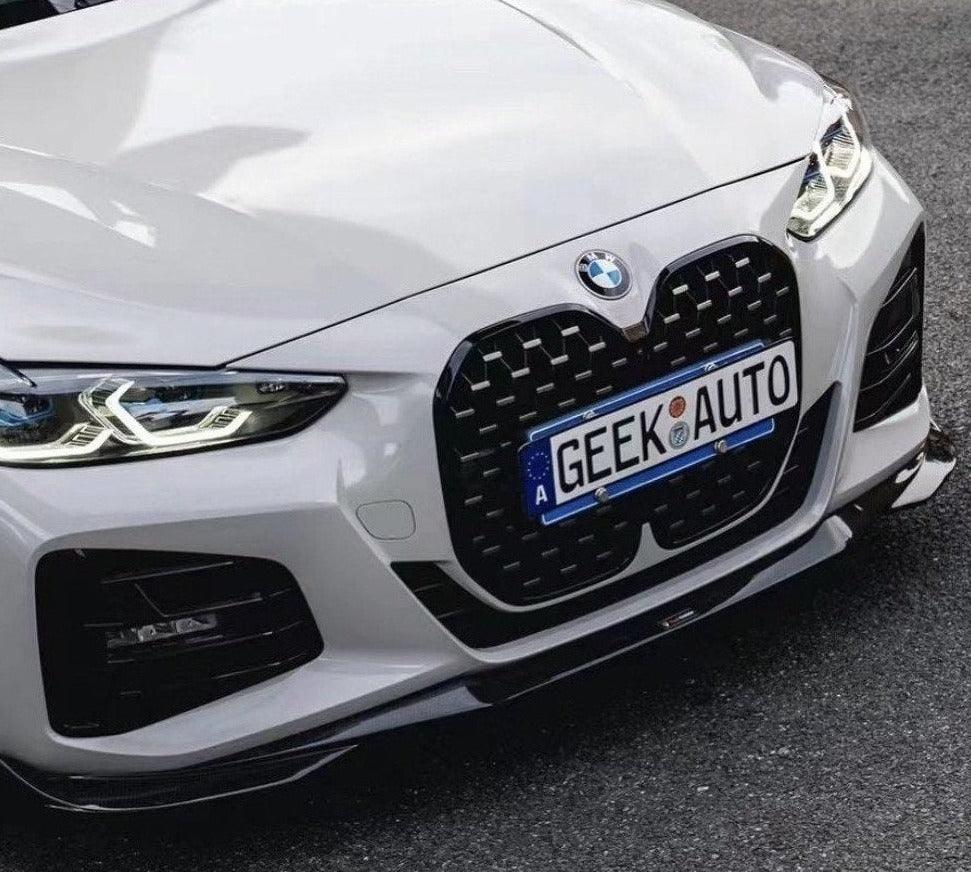 BMW 4 Series 430i (with M-package bumper, does not fit base model) M440i G22 G23 2020-ON with Aftermarket Parts - Front Lip Carbon Fiber from TAKD Carbon