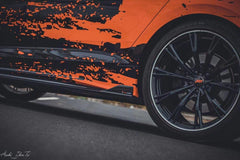 Audi S4 A4 B9.5 2020 2021 2022 2023 2024 with Aftermarket Parts - Side Skirts Pre-preg Carbon Fiber from TAKD Carbon