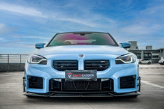 BMW M2 / M2C G87 2023 2024 with Aftermarket Parts - Front Lip Pre-preg Carbon Fiber from TAKD Carbon
