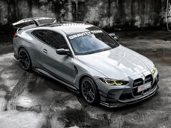 BMW M3/M3C G80/G81 2021-ON & M4/M4C G82/G83 2021 2022 2023 2024 with Aftermarket Parts - V1 Style Side Skirts Pre-preg Carbon Fiber from TAKD Carbon