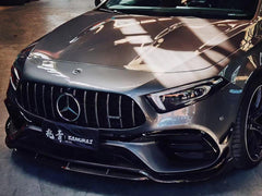 Mercedes Benz A-Class A45 W177 2019-ON with Aftermarket Parts - Front Lip Pre-preg Carbon Fiber from TAKD Carbon