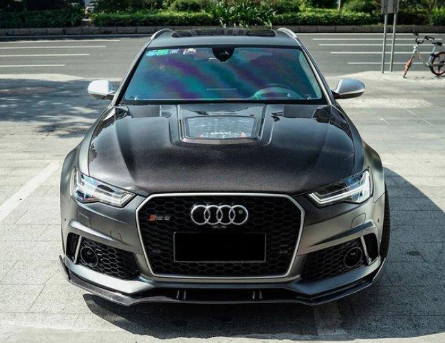 USCC RACING BKSS Style Carbon Fiber Hood Bonnet for Audi A6 S6 RS6 2013-2018 C7 C7.5 - Performance SpeedShop