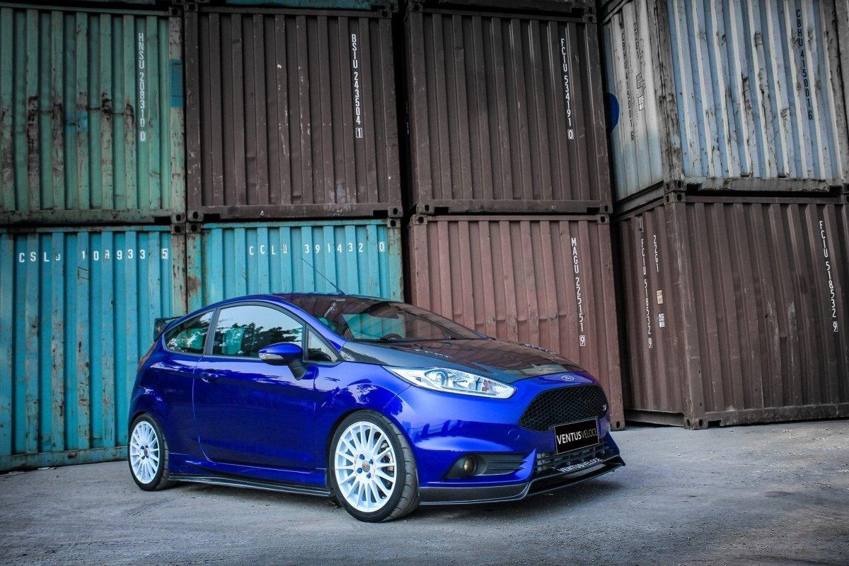Ventus Veloce Carbon Fiber 2014 2015 2016 2017 Ford Fiesta ST Side Skirts - Performance SpeedShop