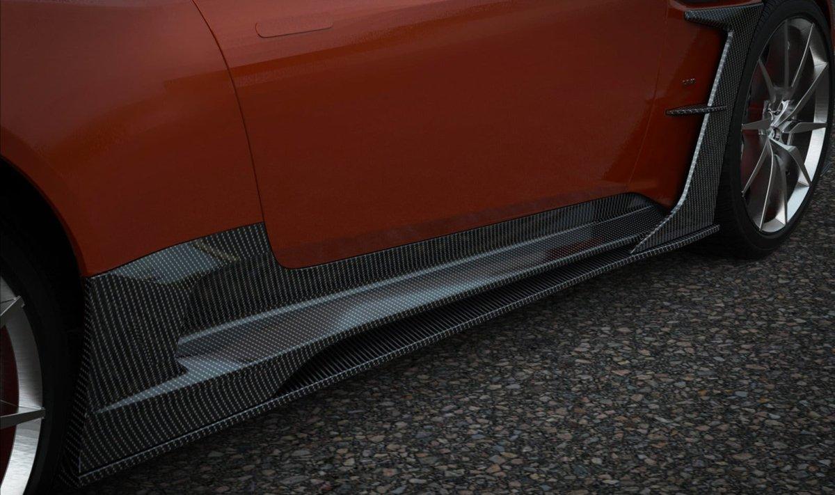 Aston Martin DB11 V8 V12 2017 2018 2019 2020 2021 2022 2023 with Aftermarket Parts - Fender Trim Carbon Fiber from Ventus Veloce