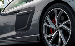 Audi R8 Gen 2 2020 2021 2022 2023 with Aftermarket Parts - Side Blades Carbon Fiber from Ventus Veloce