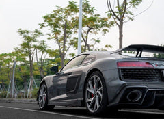 Audi R8 Gen 2 2020 2021 2022 2023 with Aftermarket Parts - Side Blades Carbon Fiber from Ventus Veloce