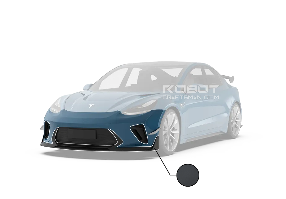Robot Craftsman "HACKER"  Narrow Body Front Bumper & Front Lip For Tesla Model 3
