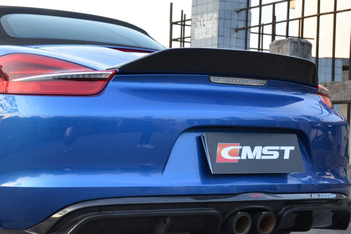 CMST Tuning Carbon Fiber Rear Spoiler for Porsche Boxster 981 2012-2015