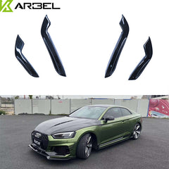 Karbel Carbon Dry Carbon Fiber Front Canards For Audi RS5 B9 2018-2020