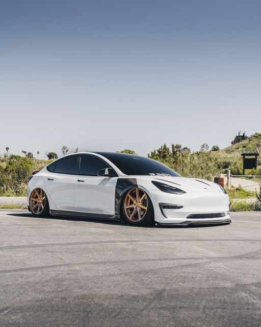 New Release!! CMST Tesla Model 3 Carbon Fiber Side Skirts Ver.3